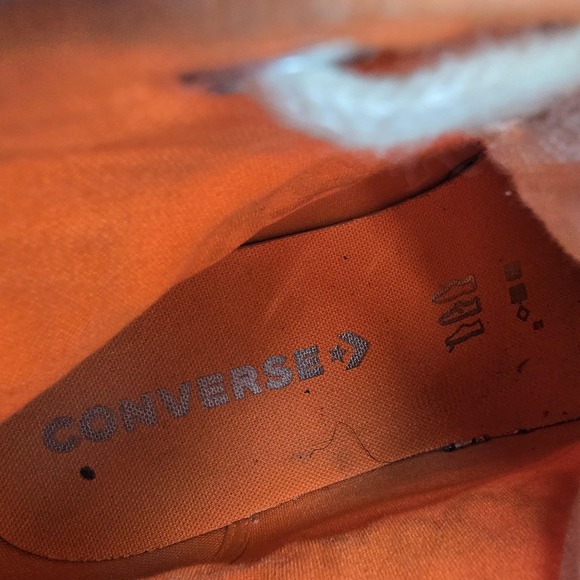 Converse Not A Chuck Shoes Mens Size 8.5 Beige Canvas High Top Sneaker 166503C - Picture 6 of 9